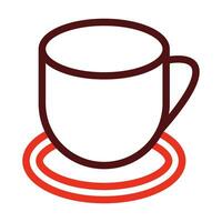 Kaffee Tasse Vektor dick Linie zwei Farbe Symbole zum persönlich und kommerziell verwenden.