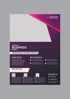 professionelle Business-Flyer-Design-Vorlage vektor