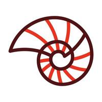 Spiral- Schale Vektor dick Linie zwei Farbe Symbole zum persönlich und kommerziell verwenden.