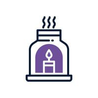 Aromatherapie Dual Ton Symbol. Vektor Symbol zum Ihre Webseite, Handy, Mobiltelefon, Präsentation, und Logo Design.