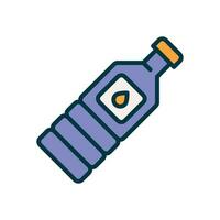 Wasser Flasche gefüllt Farbe Symbol. Vektor Symbol zum Ihre Webseite, Handy, Mobiltelefon, Präsentation, und Logo Design.