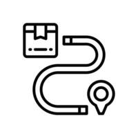 Route Linie Symbol. Vektor Symbol zum Ihre Webseite, Handy, Mobiltelefon, Präsentation, und Logo Design.