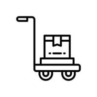 Wagen Linie Symbol. Vektor Symbol zum Ihre Webseite, Handy, Mobiltelefon, Präsentation, und Logo Design.