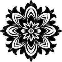 Mandala - - minimalistisch und eben Logo - - Vektor Illustration