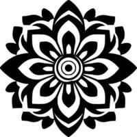 mandala, minimalistisch und einfach Silhouette - - Vektor Illustration