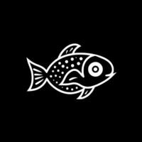 Fisch, schwarz und Weiß Vektor Illustration
