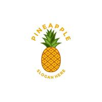 Ananas organisch Produkt Design Logo Vektor, Ananas Symbol Logo Vorlage vektor
