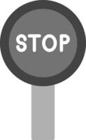 Stop-Schild-Vektor-Symbol vektor