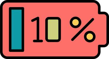 10 procent vektor ikon
