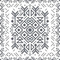 Navajo schwarz-weiß nahtlose Muster vektor