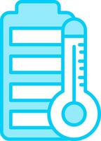 Batterie Temperatur Vektor Symbol