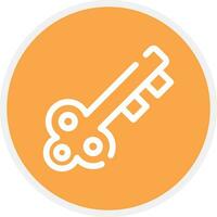 Türschlüssel kreatives Icon-Design vektor