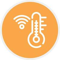 Thermostat kreativ Symbol Design vektor