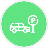 Taxi Parkplatz kreativ Symbol Design vektor