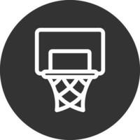 Basketballkorb kreatives Icon-Design vektor