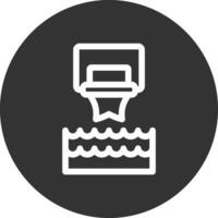 kreatives Icon-Design für Wasserbasketball vektor