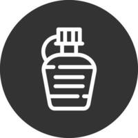 Wasserflasche kreatives Icon-Design vektor