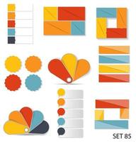 samling av infografiska mallar för affärsvektorillustration vektor