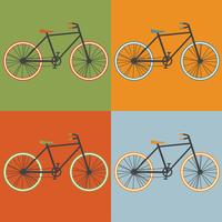 Oldschool stil bycicle vektor illustration