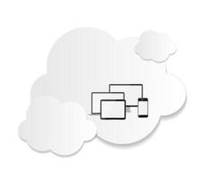 Cloud-Computing-Geschäftskonzept-Vektorillustration vektor