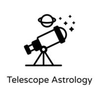 teleskop astrologi instrument vektor