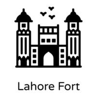 lahore fort und burg vektor