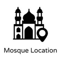 Standort und Ziel der Moschee vektor