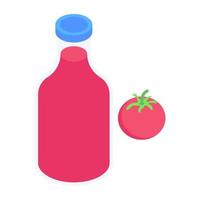 tomatjuice och dryck vektor