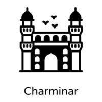 charminar und monument vektor