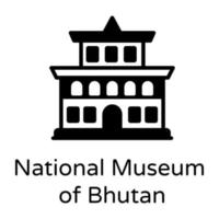 Nationalmuseum von Bhutan vektor