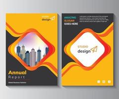 årsrapport designmall, broschyr, affisch, företagsblad vektor