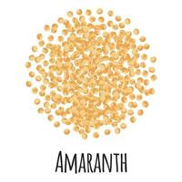Amaranth für Vorlagenbauernmarktdesign, -etikett und -verpackung. vektor
