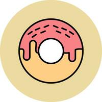 Donut-Vektor-Symbol vektor