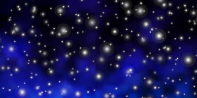 dunkelrosa, blaues Vektormuster mit abstrakten Sternen. vektor