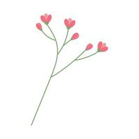 abstrakt blomma gren för bukett i trendig mjuk nyanser. våren. vektor. isolera. design element vektor