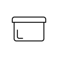 Essen Container Box Symbol Vektor Design Vorlagen