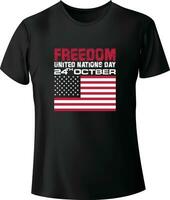 amerikan flagga t-shirt design vektor mall