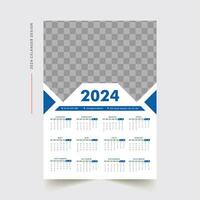 vägg kalender design 2024 vektor