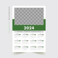 Mauer Kalender Design 2024 vektor