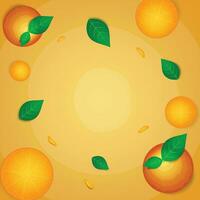 citrus- eller orange bakgrund mall med kopia Plats. lämplig för social media reklam posta vektor