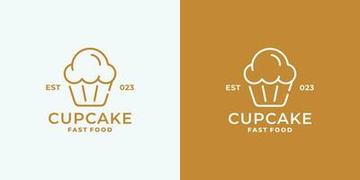 muffin logotyp design vektor illustration