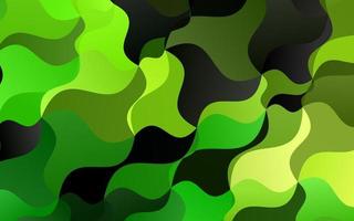 hellgrüne Vektorvorlage mit Lavaformen. vektor