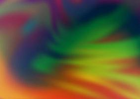 dunkles mehrfarbiges, abstraktes Bokeh-Muster des Regenbogenvektors. vektor