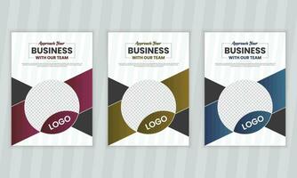företags- broschyr omslag design och företag bok omslag design mall vektor