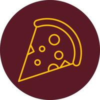 Pizza-Vektor-Symbol vektor