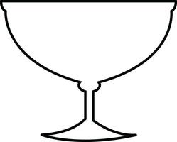 Wein Glas Symbol einfach Gliederung Symbol von Bar, Restaurant.verschiedene Wein Glas Linie Vektor schwarz Silhouette zum Handy, Mobiltelefon Konzept und Netz Design.