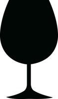 vin glasögon ikoner uppsättning enkel symbol av bar, restaurang. olika vin glas platt eller linje vektor svart silhuett samling för mobil begrepp och webb design.