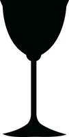 vin glasögon ikoner uppsättning enkel symbol av bar, restaurang. olika vin glas platt eller linje vektor svart silhuett samling för mobil begrepp och webb design.