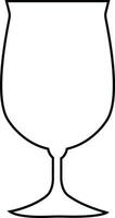 Wein Glas Symbol einfach Gliederung Symbol von Bar, Restaurant.verschiedene Wein Glas Linie Vektor schwarz Silhouette zum Handy, Mobiltelefon Konzept und Netz Design.