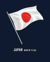 japan wavin flagga vektor